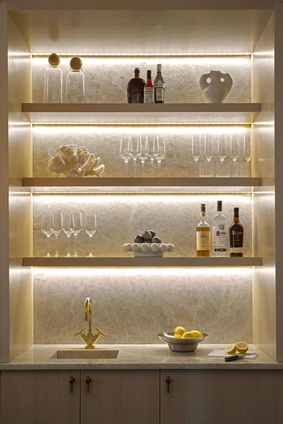 wet bar designed by emily del bello