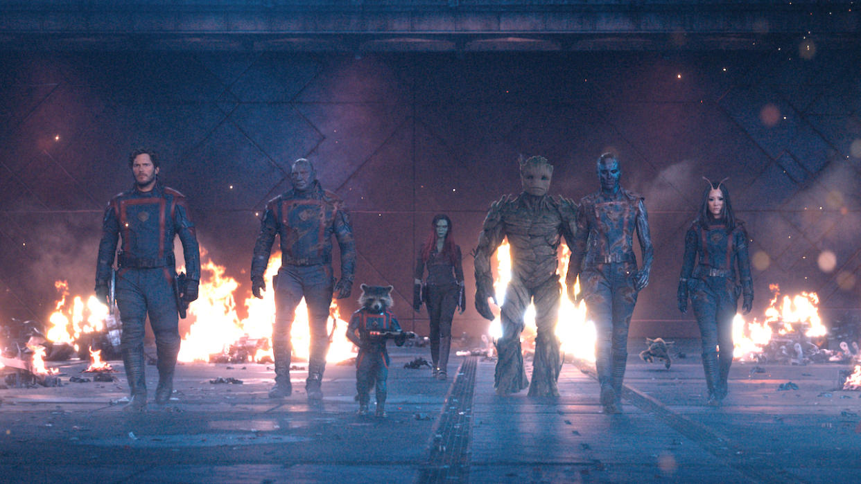  GOTG3 cast, power walk out 