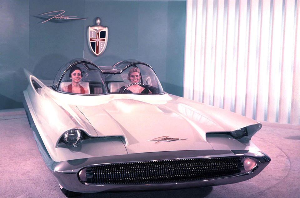 <p>Best known for its starring role in the original <strong>Batman</strong> TV series, the Futura deserves a place in this story for looking like nothing else thanks to its twin <strong>Plexiglass domes</strong> along with fins front and rear.</p><p>Ford spent <strong>$250,000 </strong>(around $2.5 million in today’s money) building this <strong>300bhp </strong>V8-powered running concept which also featured a push-button automatic transmission.</p>