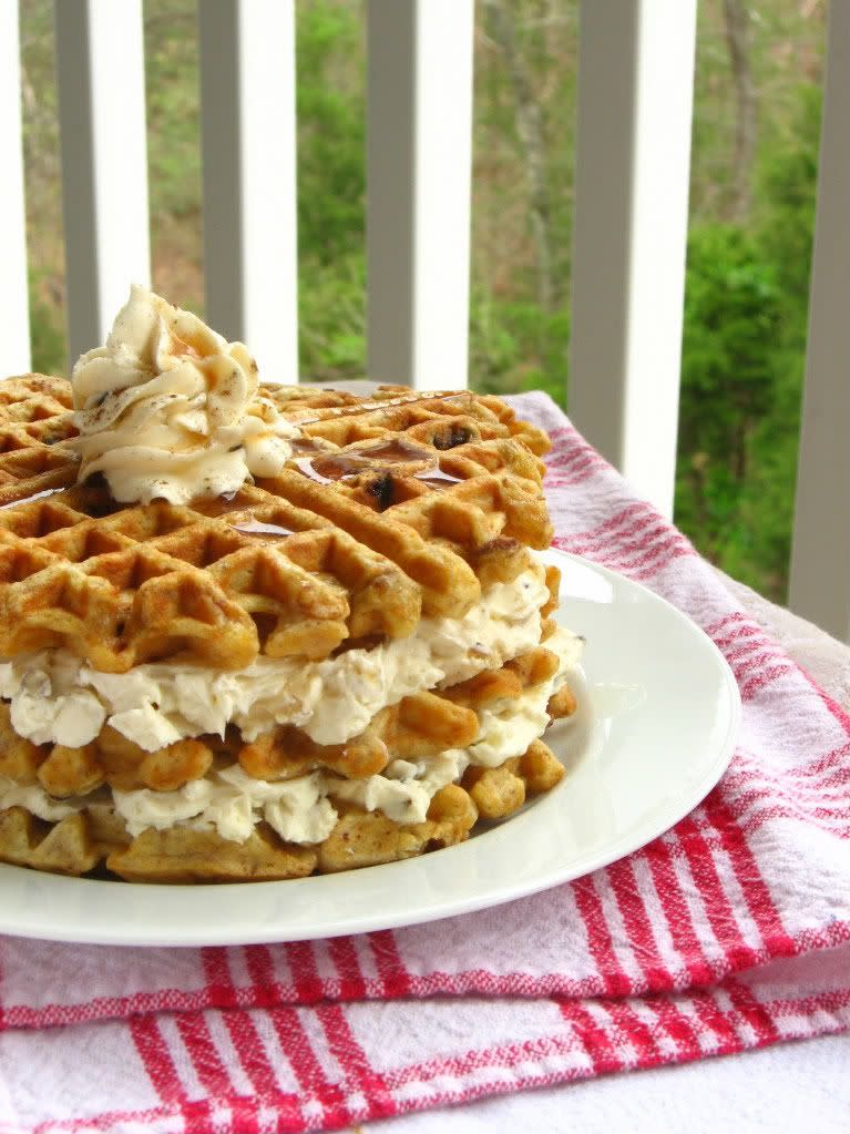 Carrot Cake Waffles