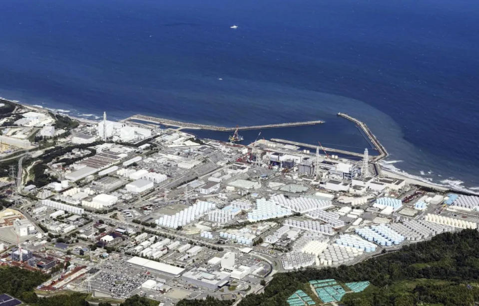 福島第一核電廠排放核廢水。（圖）
