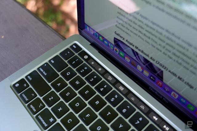 The Touch Bar lives on the M2 MacBook Pro