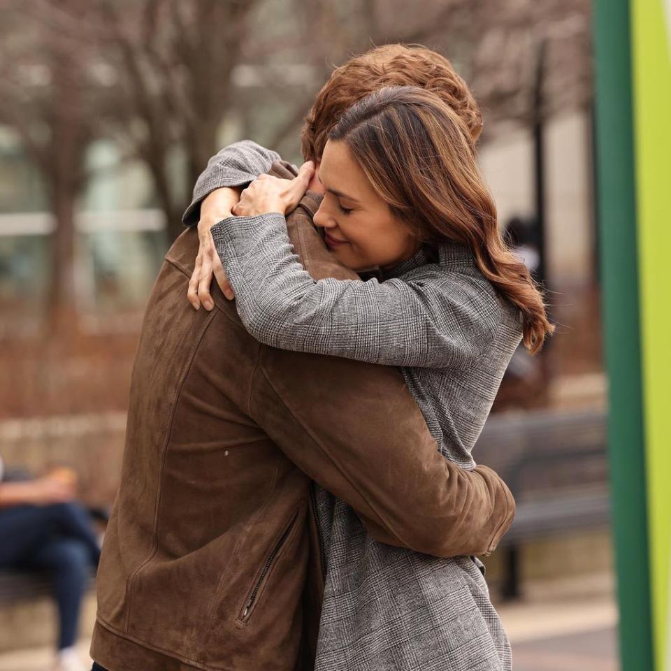 Will and Natalie hug after reuniting in Seattle