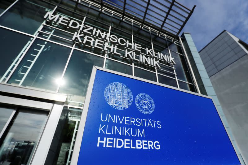 Center for internal medicine, department of the Heidelberg University Hospital is pictured in Heidelberg