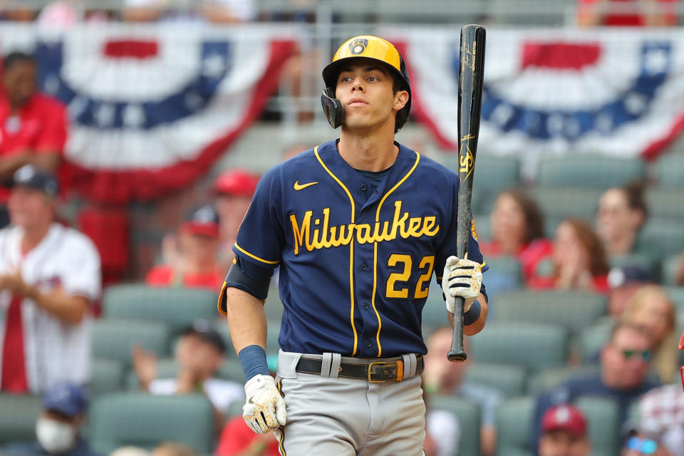 Christian Yelich。（Photo by Kevin C. Cox/Getty Images）