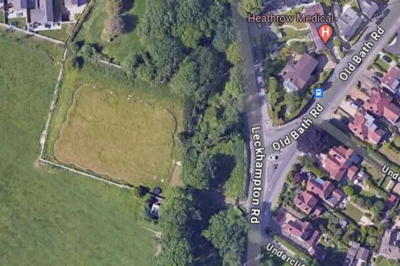 The proposed development is west of Leckhampton Road