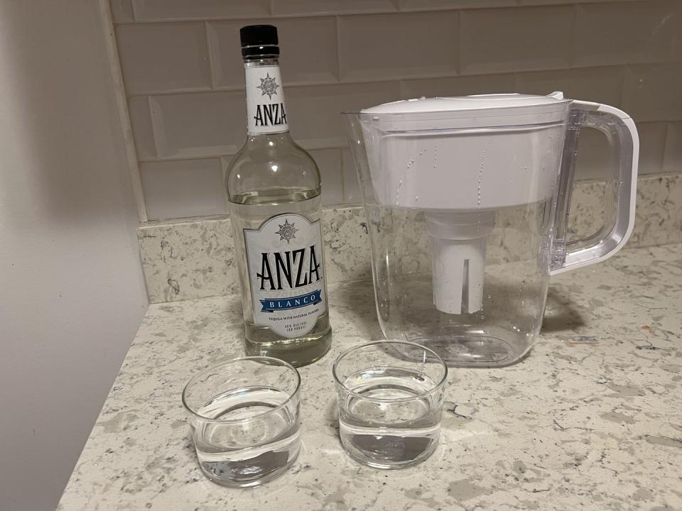 filtering tequila through brita