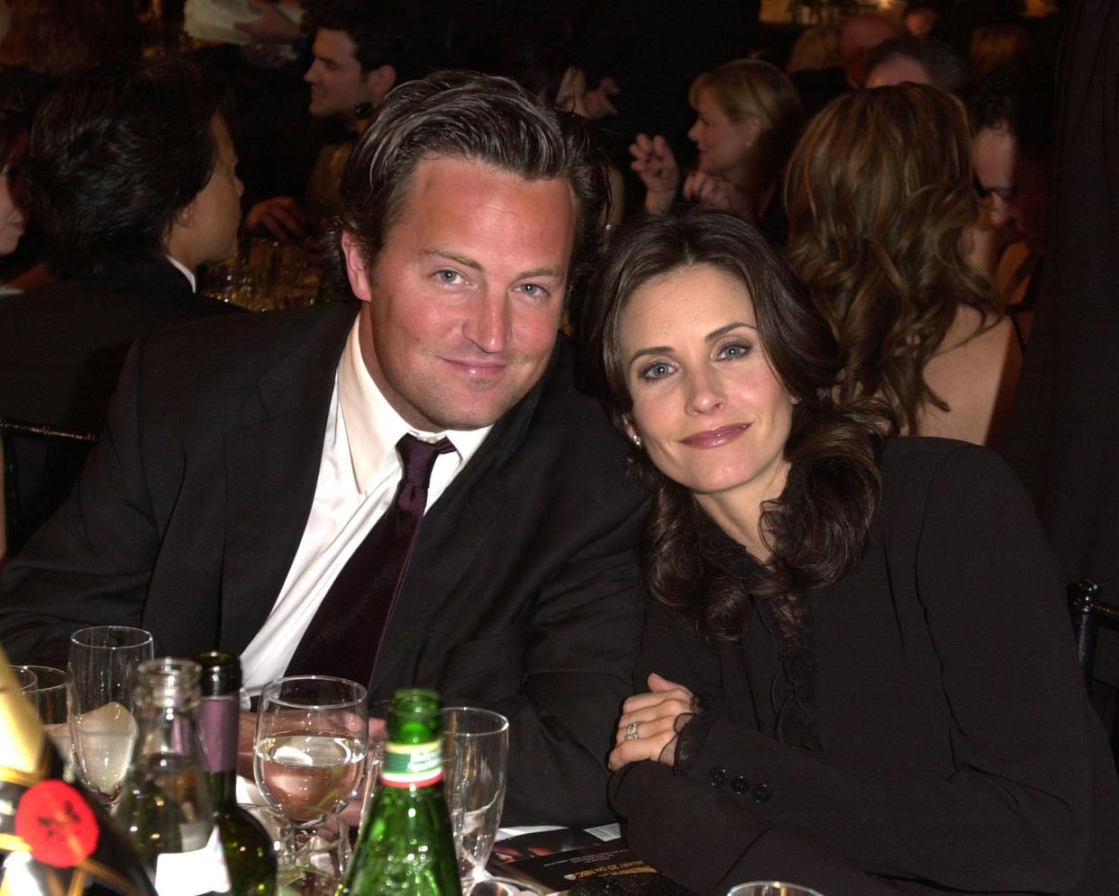 Matthew Perry and Courteney Cox in 2002.