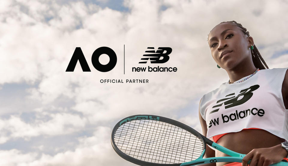 New Balance, Australia Open, United Cup, tennis, sports, athletic, sponsors, athlete sponsors, tournaments, competitions, tennis competition, tennis tournament 