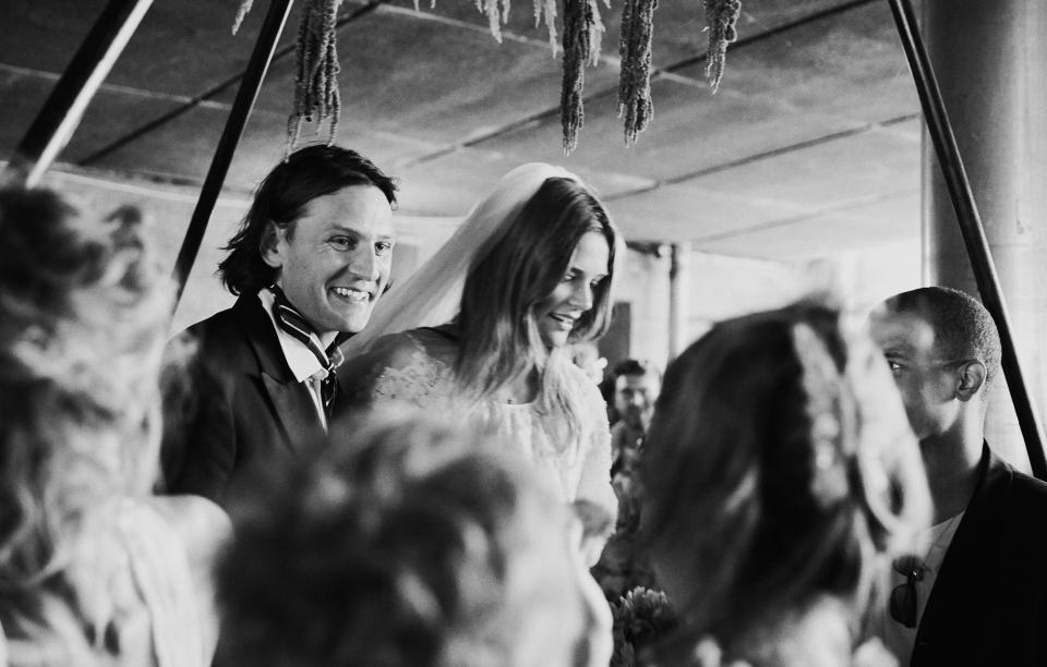 During Fashion Week, the city’s coolest couple wed among model and designer friends.