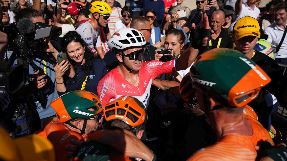 Dylan Groenewegen wins stage six of Tour de France after photo finish