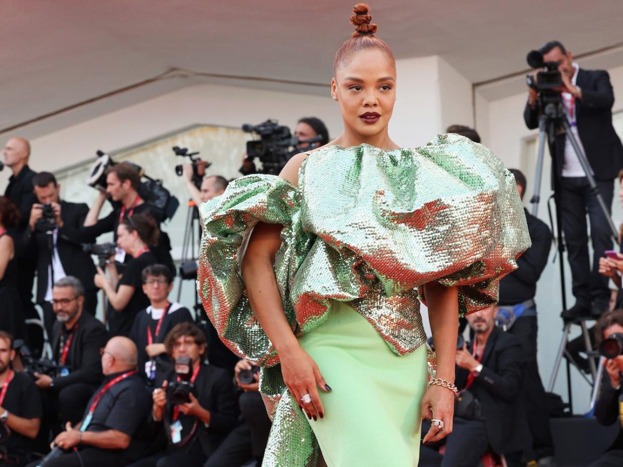 Tessa Thompson at the Venice Film Festival on September 5, 2022.