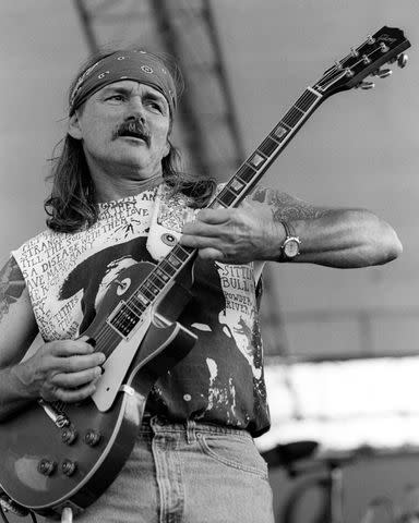 <p>Clayton Call/Redferns</p> Dickey Betts performing with the Allman Brothers Band at the New Orleans Jazz & Heritage Festival on April 24, 1994.