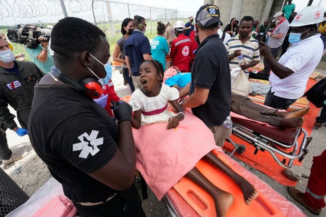 Haiti earthquake survivors