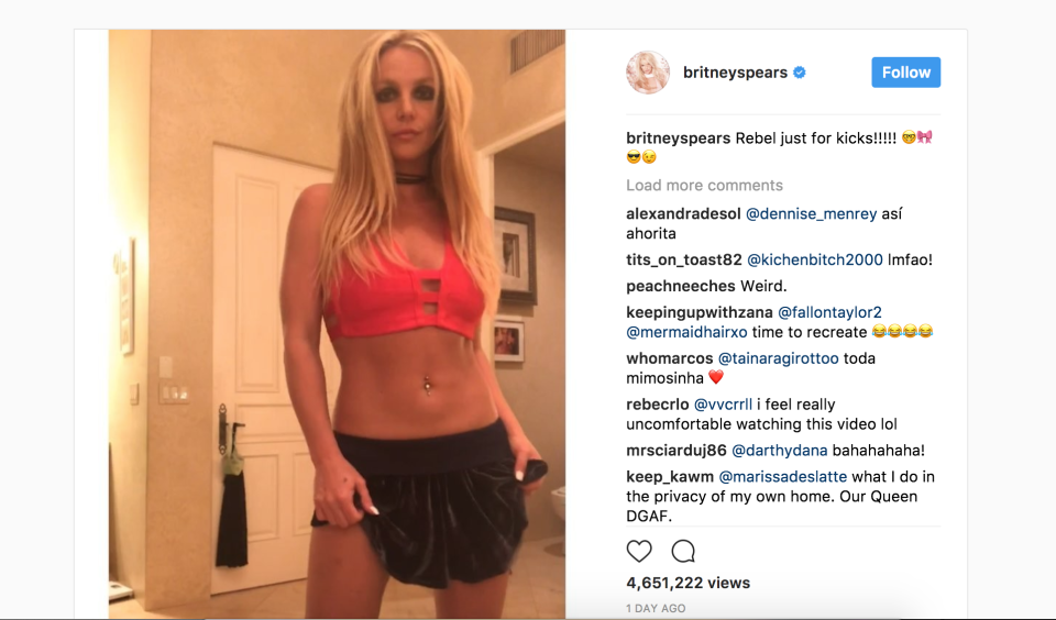 Britney Spears Shows Skin in Another Sexy Dress-Up Session