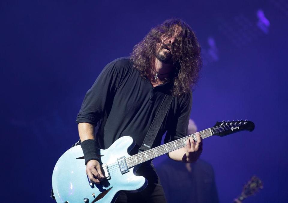 Foo Fighters’ Dave Grohl at Glastonbury 2017 (Getty)