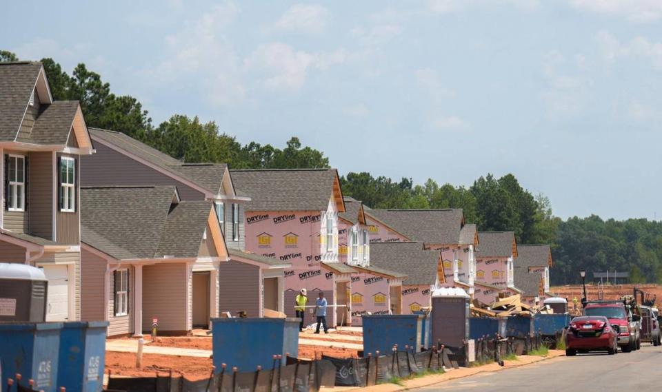 Local leaders in Chester County, S.C. are expecting the county’s population to start growing for the first time in a century, thanks in part to new housing subdivisions like this one by national homebuilder LGI Homes. The area is also seeing new industries move in, including E. & J. Gallo, the world’s largest privately-held winery.