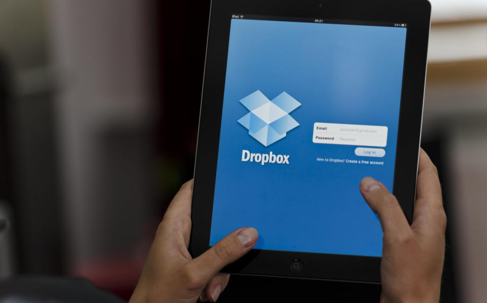 You know how an iPad's screen real estate is wasted on Dropbox? Well, it's