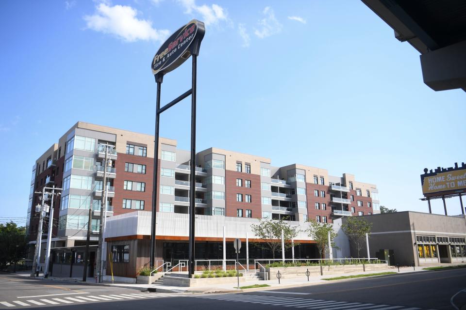 The building at 300 W. Magnolia Ave., behind Regas Square, is undergoing a renovation that will welcome The Local Smokey sports bar a new location for the returning Double S Wine Bar. The redevelopment is being led by two former Olympic gymnasts.