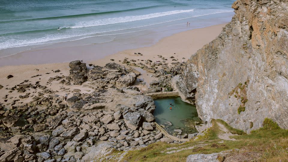 The Porthtowan Rock Pool in Cornwall, UK, is nicknamed the "Mermaid Pool." - Paul Healey