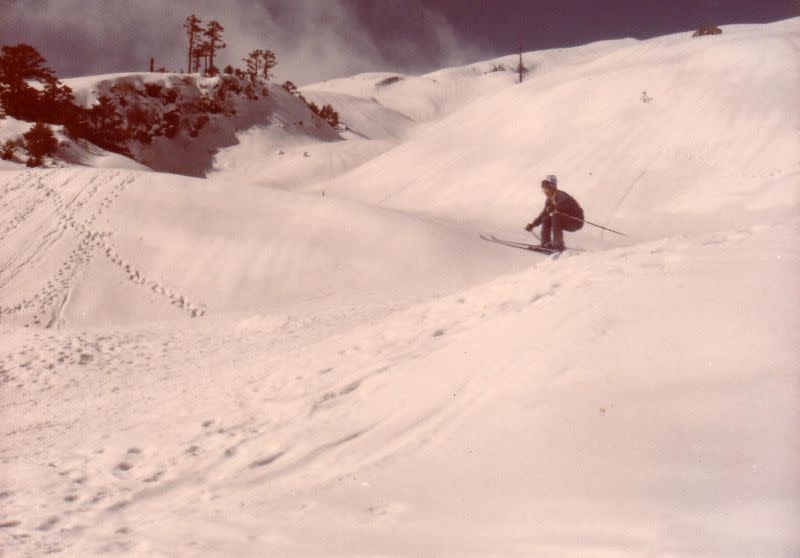 ▲1983年合歡山雪景，當年雪超厚，有時甚至要三、四個月才會融化。滑雪協會吳永義提供