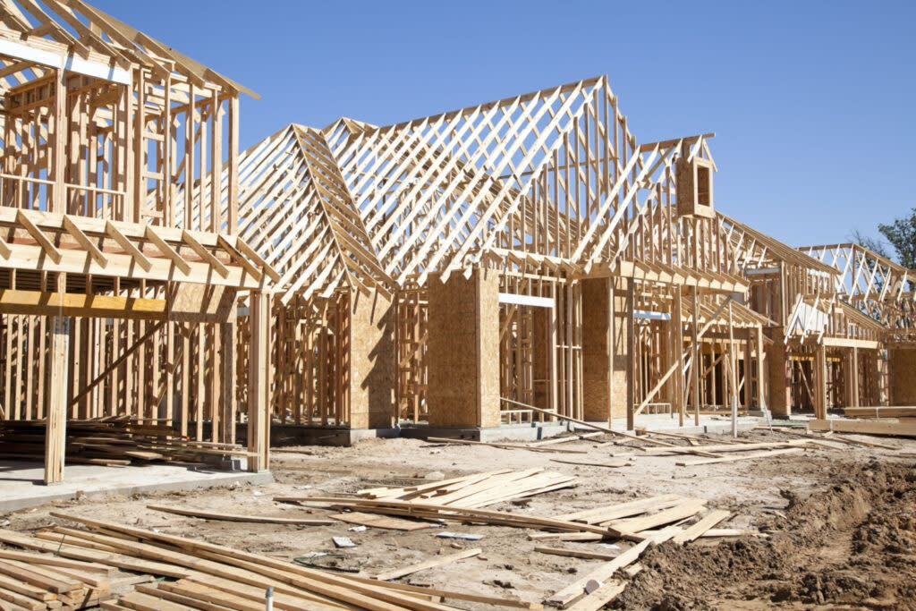 Houses under construction. (Getty Images)