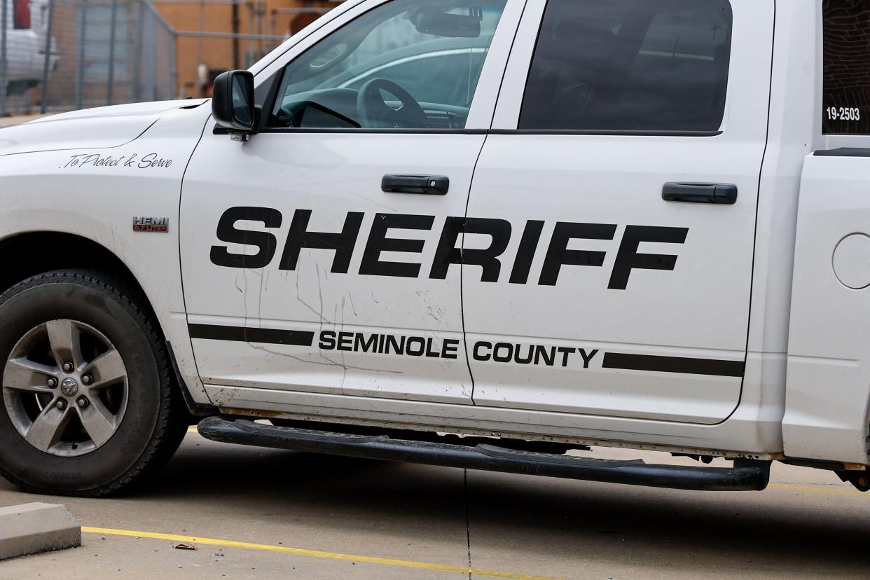 A Seminole County sheriff's vehicle is pictured Nov. 9 in Wewoka.