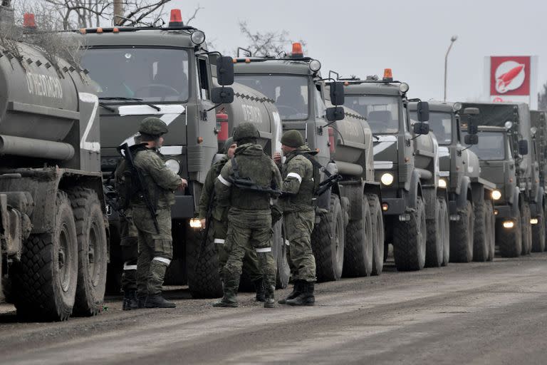 Militares rusos en el norte de Crimea (Archivo)