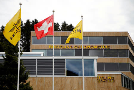 FILE PHOTO: The headquarters of independent watchmaker Breitling are pictured in La Chaux-de-Fonds, Switzerland, May 26, 2016. REUTERS/Denis Balibouse/File Photo