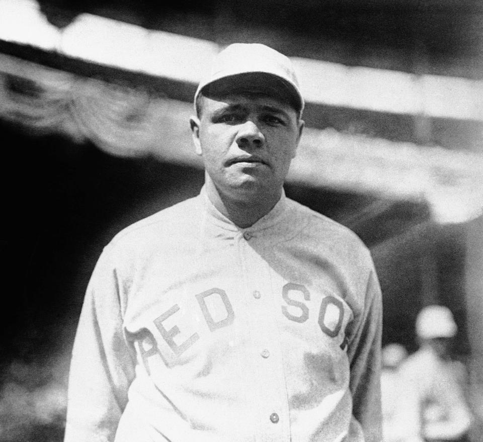 Babe Ruth played in his first World Series in 1915 with the Boston Red Sox.