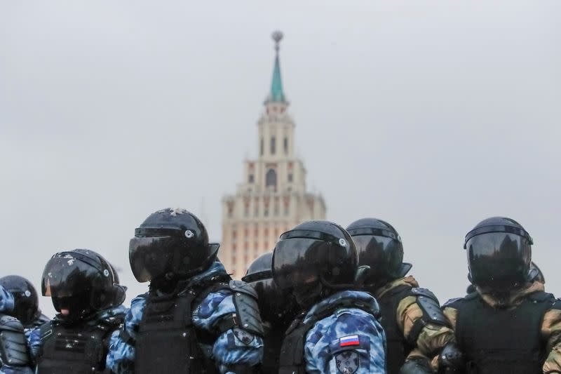 FILE PHOTO: Rally in support of Alexei Navalny in Moscow