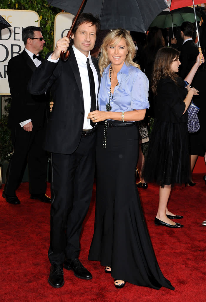 67th Annual Golden Globe Awards 2010 David Duchovny Tea Leoni