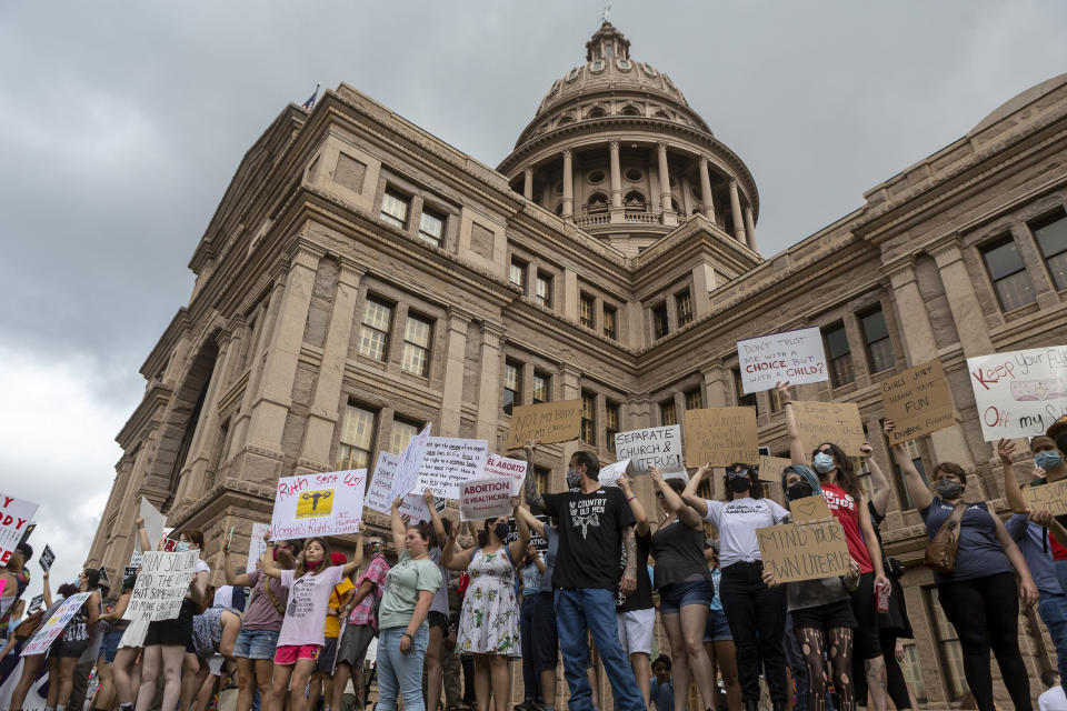 Image: Protest in Texas (Stephen Spillman / AP)