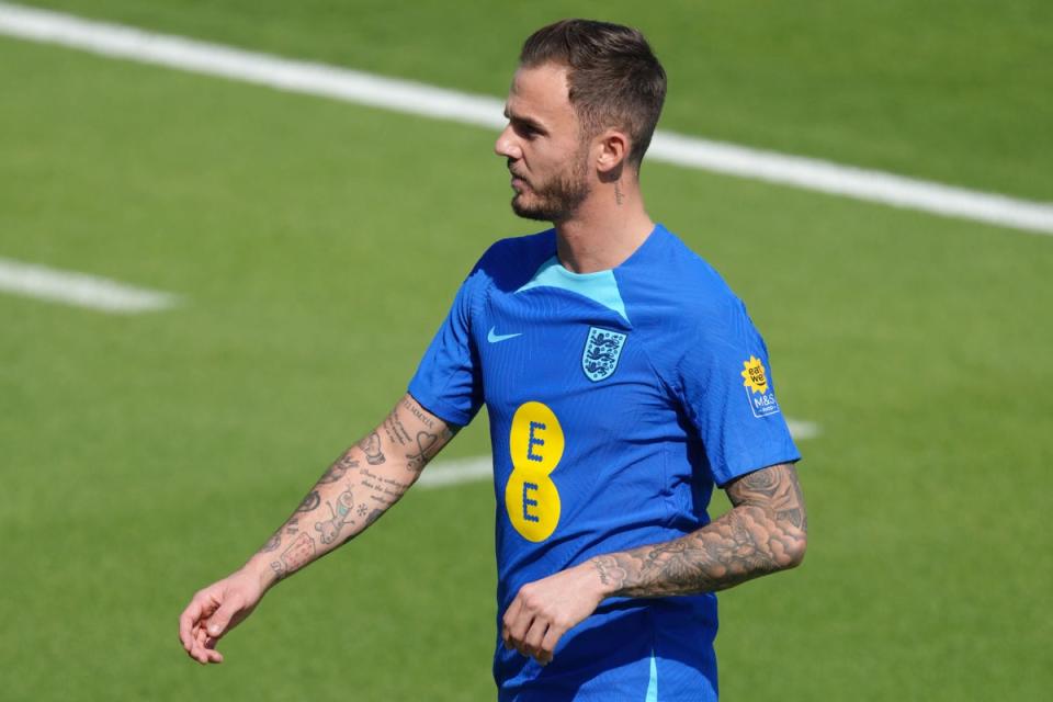 James Maddison appears likely to miss the Iran match (Nick Potts/PA) (PA Wire)