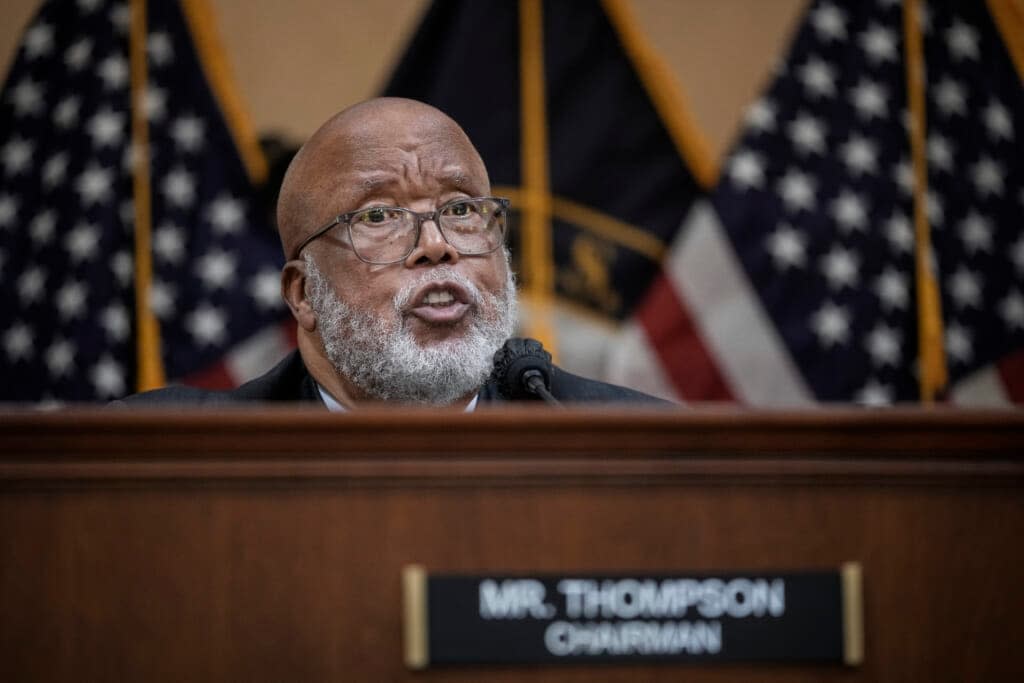 Chairman Rep. Bennie Thompson (D-MS) speaks during a hearing of the Select Committee to Investigate the January 6th Attack on the U.S. Capitol in the Cannon House Office Building on June 9, 2022, in Washington, D.C. (Photo by Drew Angerer/Getty Images)