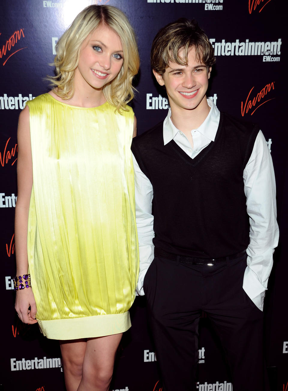 Closeup of Taylor and Connor on the red carpet