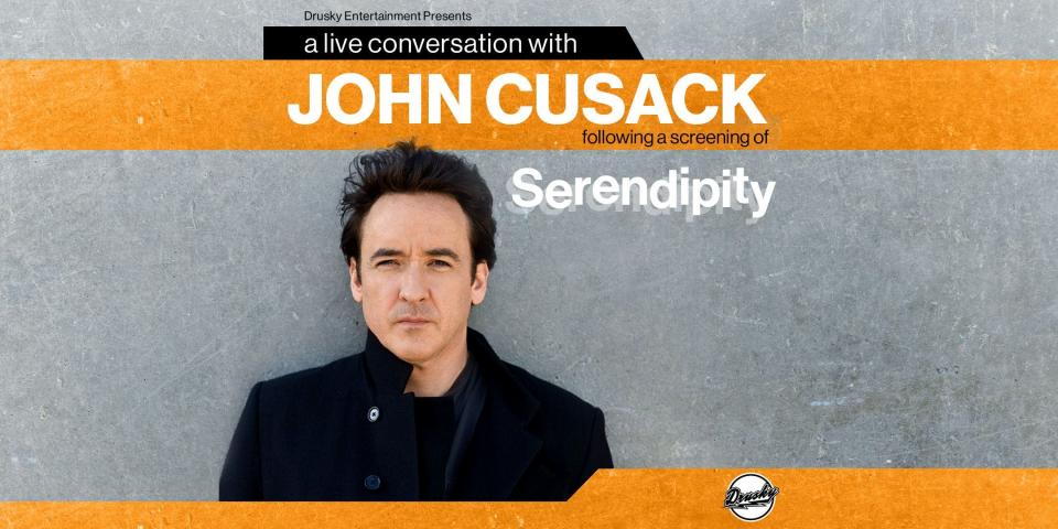 John Cusack will discuss his hit movie "Serendipity" after it screens at Carnegie of Homestead Music Hall.