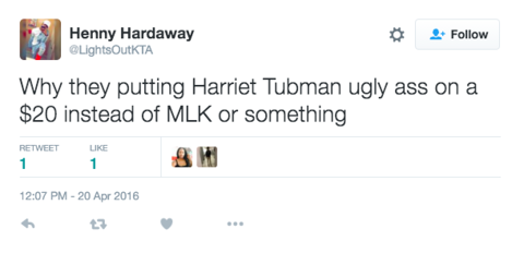 Harriet Tubman Will Be on the $20 Bill — And Racist and Sexist Trolls Reacted as Expected