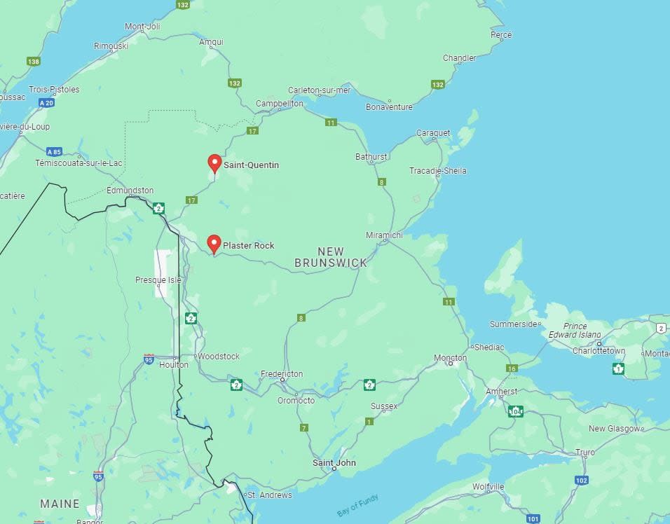 Roy was driving home to Saint-Quentin from a jobsite in Plaster Rock, both small towns in northwestern New Brunswick about 100 kilometres apart.