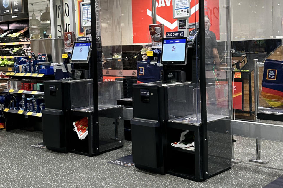 Aldi self-serve checkouts