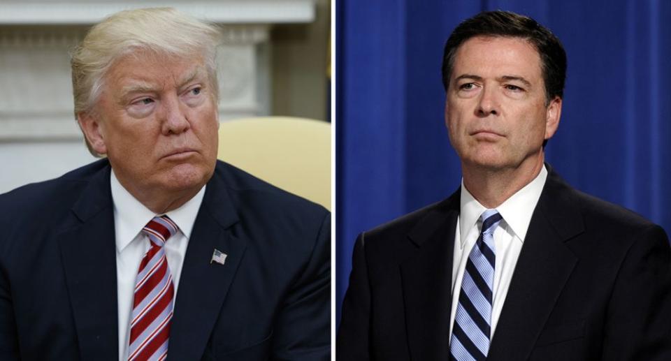 El presidente Donald Trump sacudió a EEUU con el despido de James Comey, director del FBI. (AP)