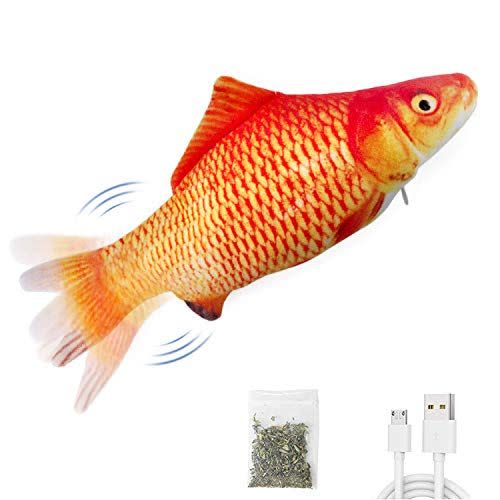 7) Electric Moving Interactive Fish Toy