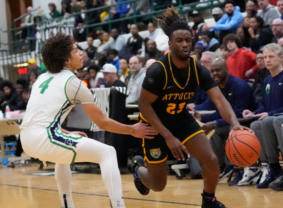 Crispus Attucks wins the 2024 City title by defeating Cathedral 71-68 on January 22.