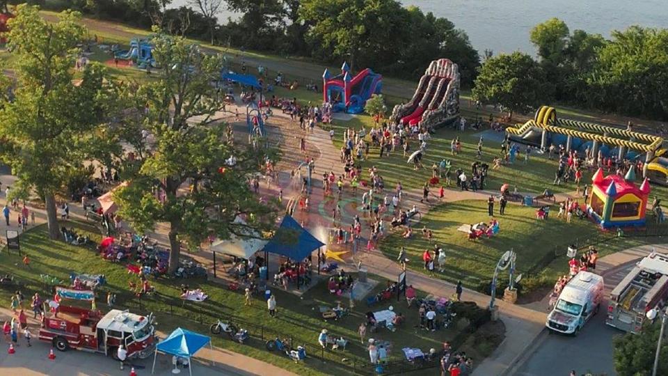 This drone image shows the activities during a past Bixby Freedom Celebration. This year's event will be June 30 at the Bentley Sports Complex.