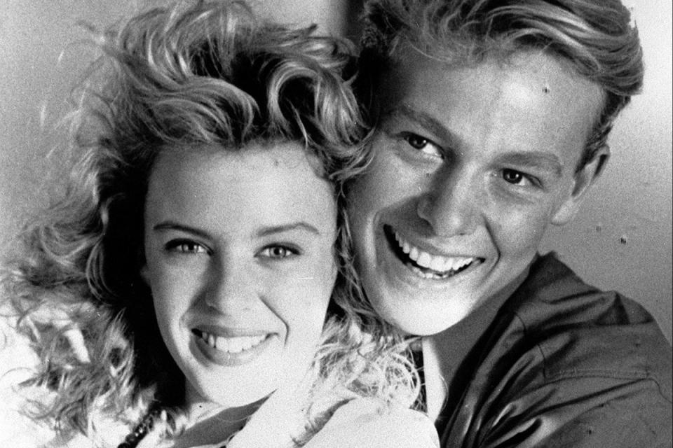 Minogue and Donovan at the height of their ‘Neighbours’ fame in 1988 (PA)