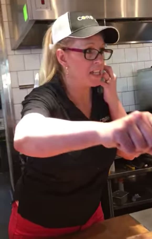 CoreLife Eatery terminated one of its Utah-based managers after a video caught her aggressively confronting an employee and the employee's family. (Photo: Facebook)