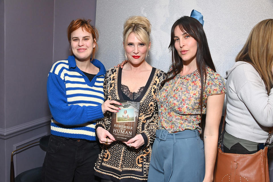 Tallulah Willis, Lucy Walsh and Scout LaRue Willis attend The Art of Elysium Presents an Evening Celebrating Author Lucy Walsh at The Art of Elysium on March 14, 2024 in Los Angeles, California.