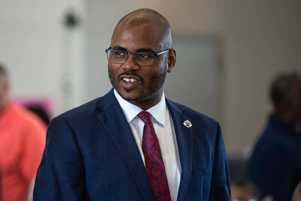Riviera Beach Council Member Tradrick McCoy, seen in July, voted against the city's $176 million budget this past week.