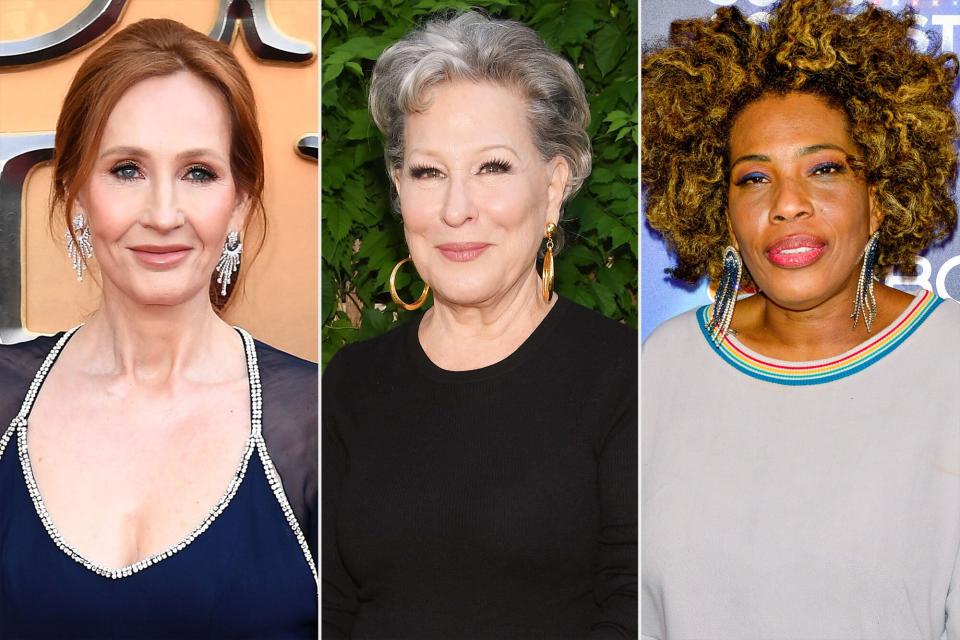 JK Rowling, Bette Midler, Macy Gray