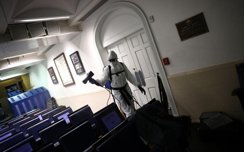 The White House has been regularly deep cleaned since a string of outbreaks earlier this year - Win McNamee / Getty 